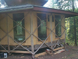 outside